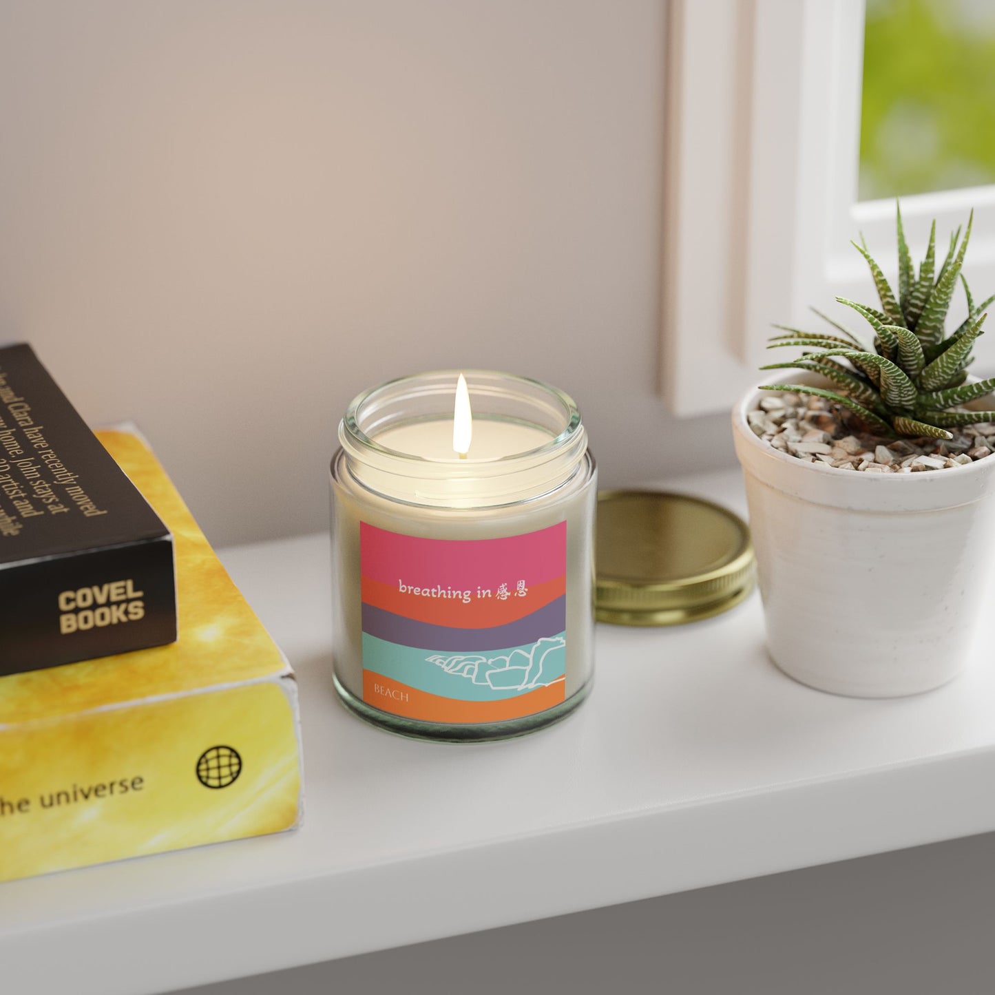 Scented Candles - Breathing In 感恩 Beach Motif Eco-Friendly Candle (4oz, 9oz)