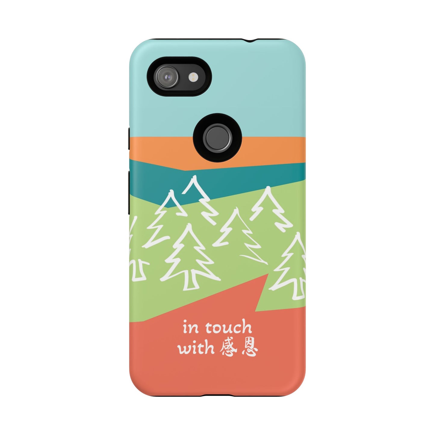 Google Pixel Phone Case - Hand Illustrated West Coast Forest 感恩 Tough Case