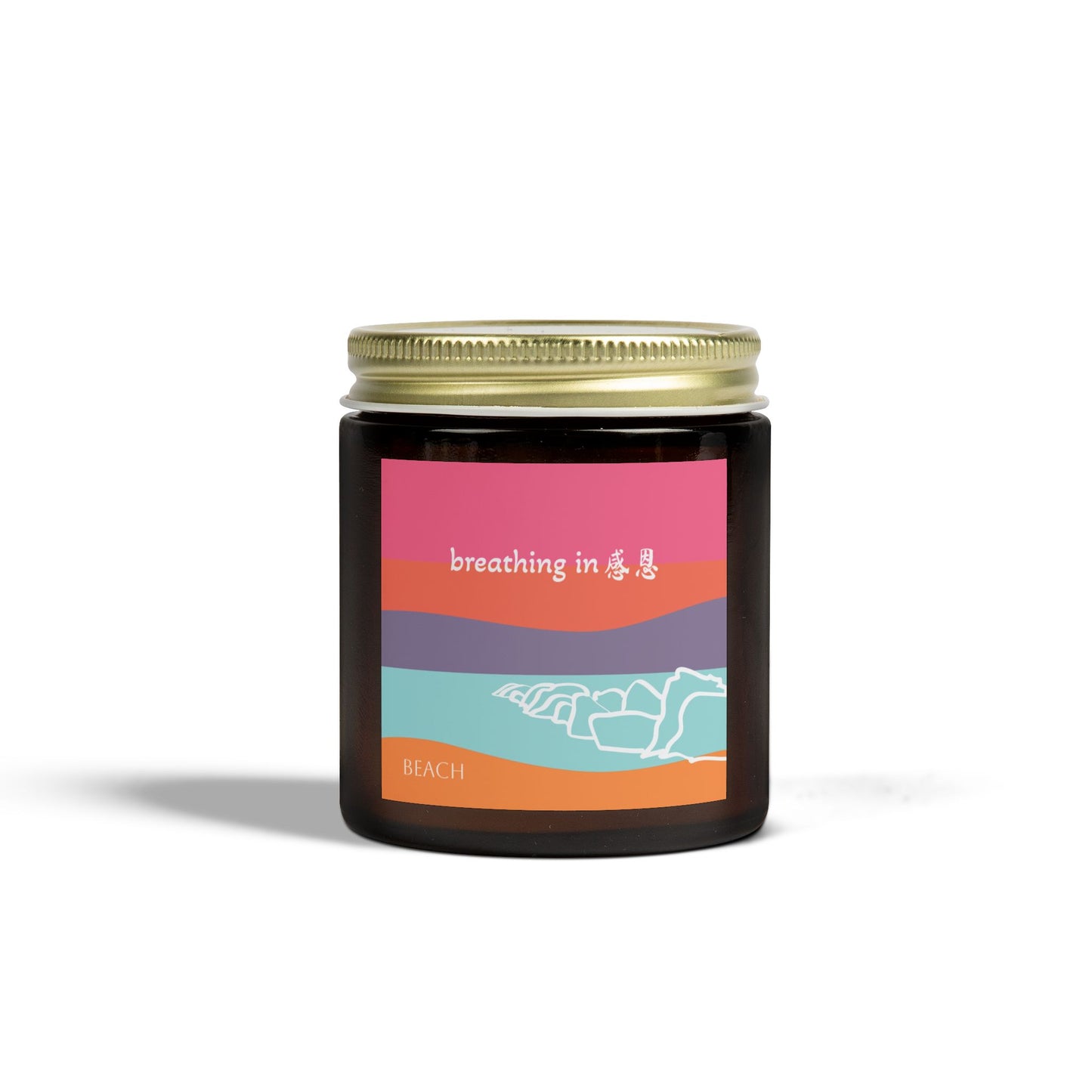 Scented Candles - Breathing In 感恩 Beach Motif Eco-Friendly Candle (4oz, 9oz)