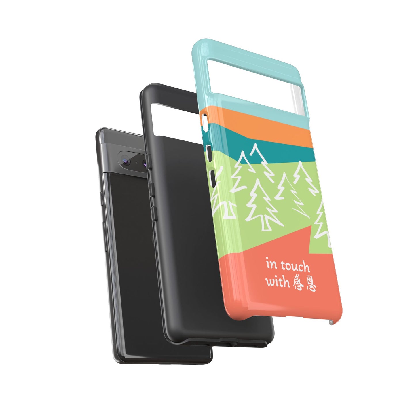 Google Pixel Phone Case - Hand Illustrated West Coast Forest 感恩 Tough Case