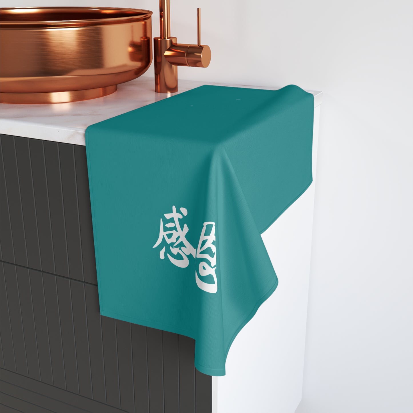 Hand Towel - Tropic Teal Coloured ζζ© Design