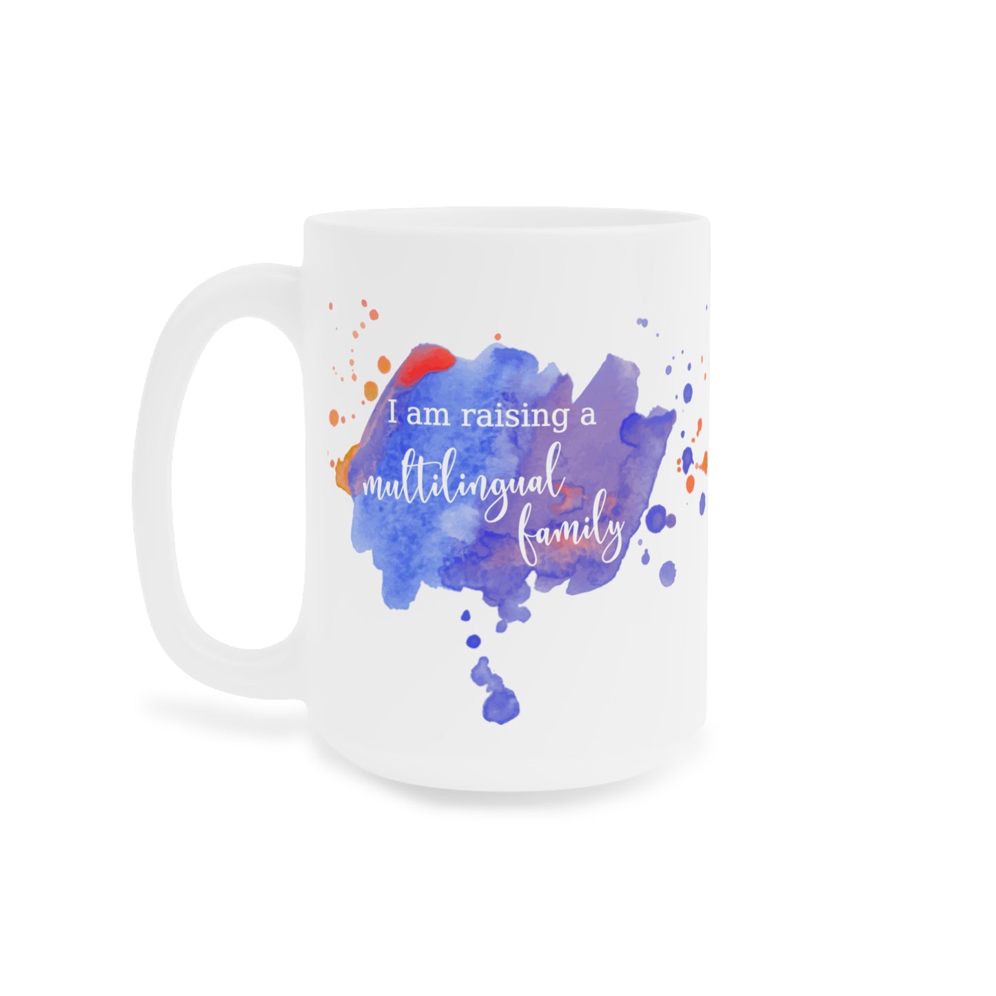 Where Are Your Socks? Funny Multilingual Family Mug in Purple, Canadian made
