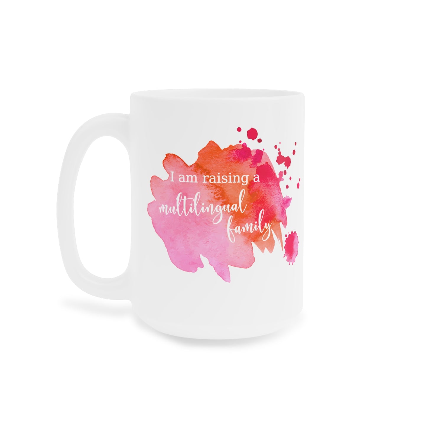 Can I Pick Your Booger? Funny Multilingual Family Mug in Pink, Canadian made