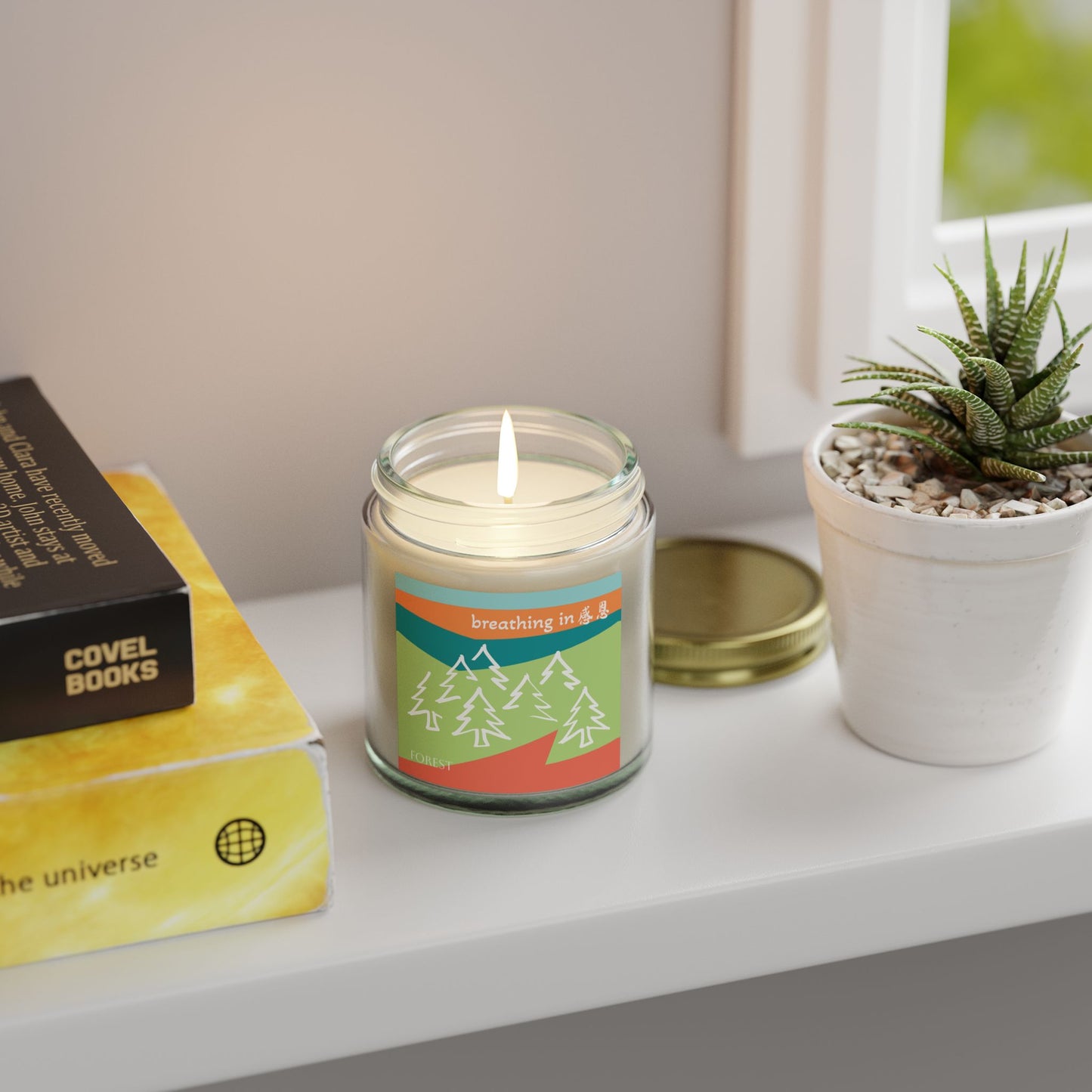 Scented Candles - Breathing In 感恩 Forest Motif Eco-Friendly Candle (4oz, 9oz)