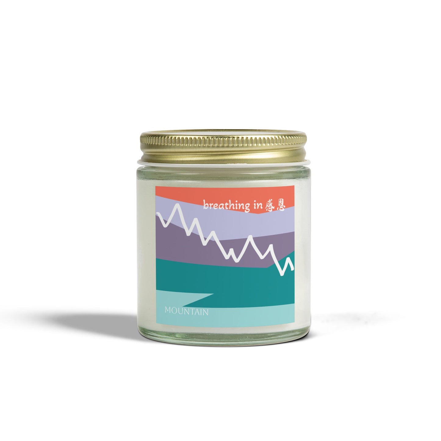 Scented Candles - Breathing In 感恩 Mountain Motif Eco-Friendly Candle (4oz, 9oz)