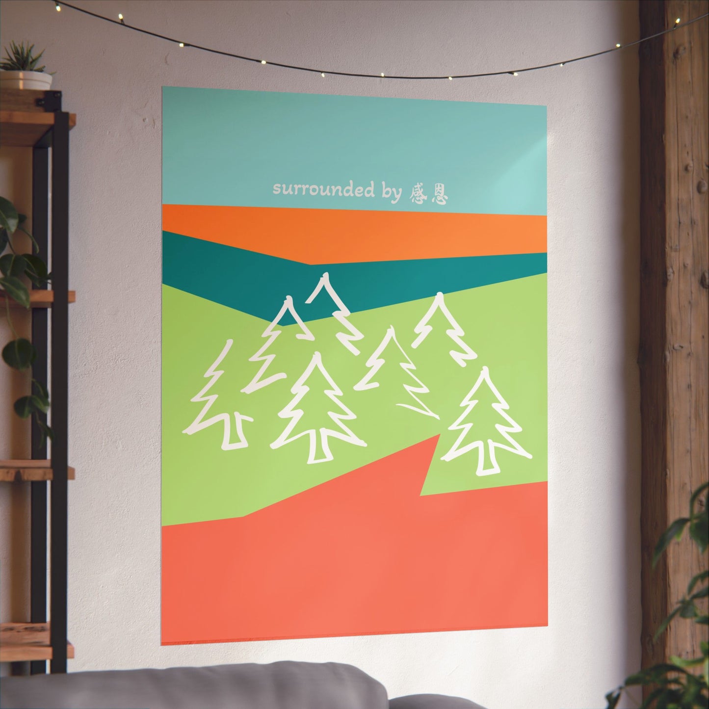 Wall Art - Forest 感恩 Wall Poster for Home Decor