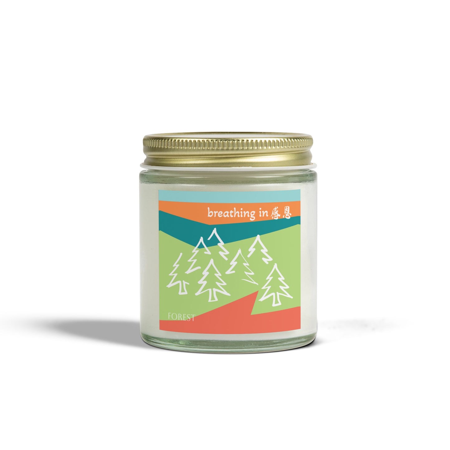 Scented Candles - Breathing In 感恩 Forest Motif Eco-Friendly Candle (4oz, 9oz)