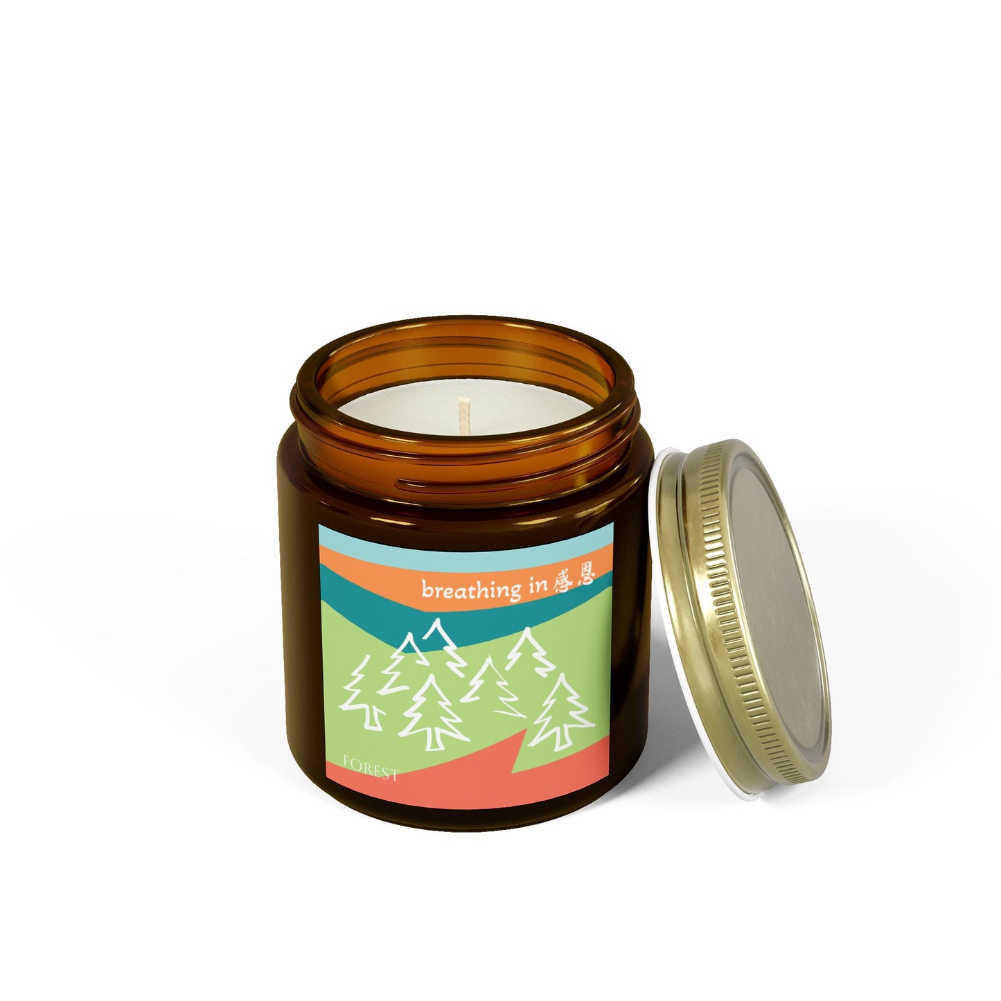 Scented Candles - Breathing In 感恩 Forest Motif Eco-Friendly Candle (4oz, 9oz)