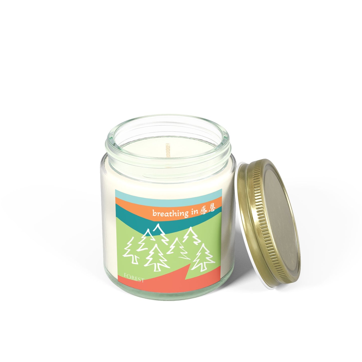 Scented Candles - Breathing In 感恩 Forest Motif Eco-Friendly Candle (4oz, 9oz)