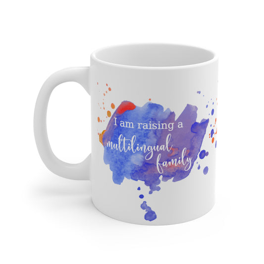 Can I Pick Your Booger? Funny Multilingual Family Mug in Purple, Canadian made
