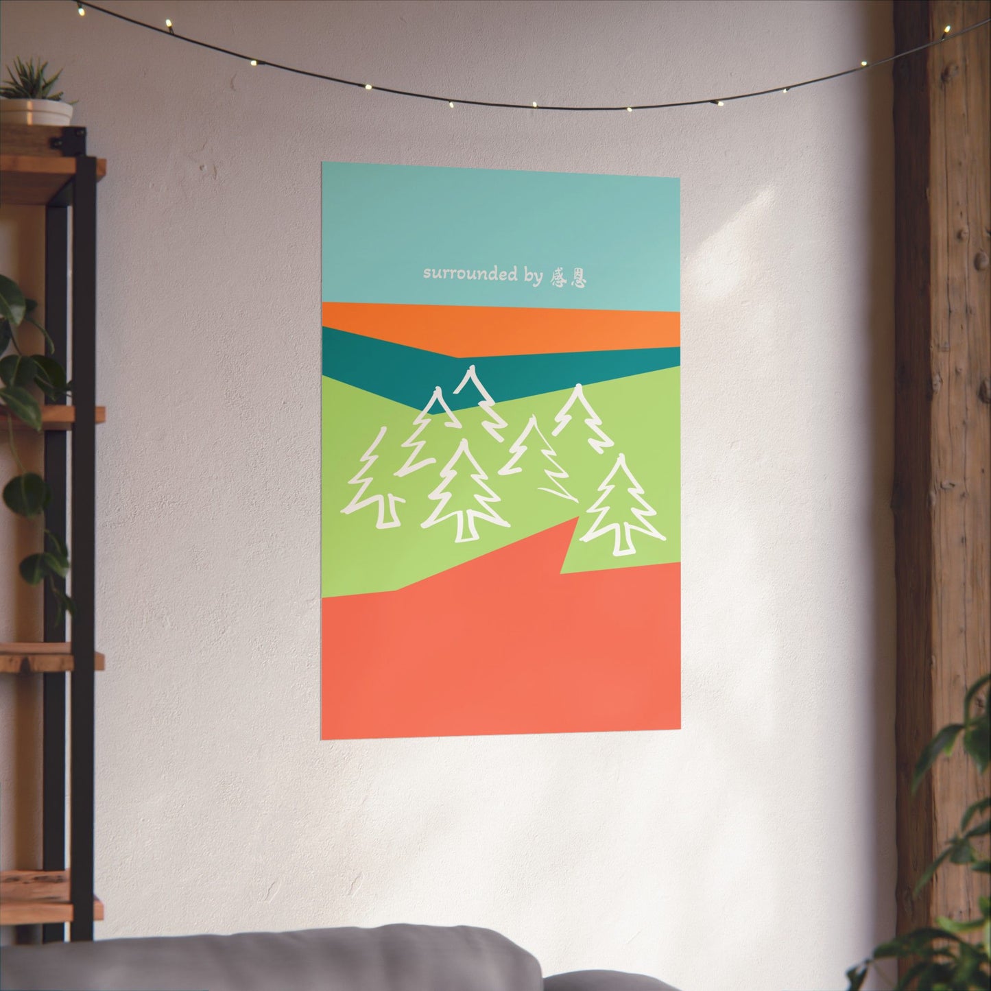 Wall Art - Forest 感恩 Wall Poster for Home Decor